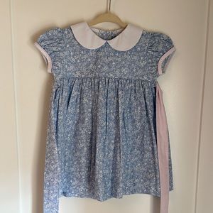 Little English - Blue Floral Dress - 2T